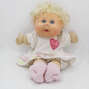 2012 CPK Blonde Hair Doll Blue Eyes Heart Dress By Jakks Pacific - 13" PA
